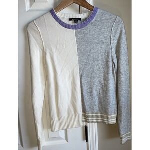 $248 ACROBAT PULLOVER SWEATER CASHMERE BLEND Medium Gray